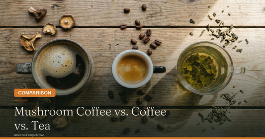 Mushroom Coffee vs. Regular Coffee vs. Tea