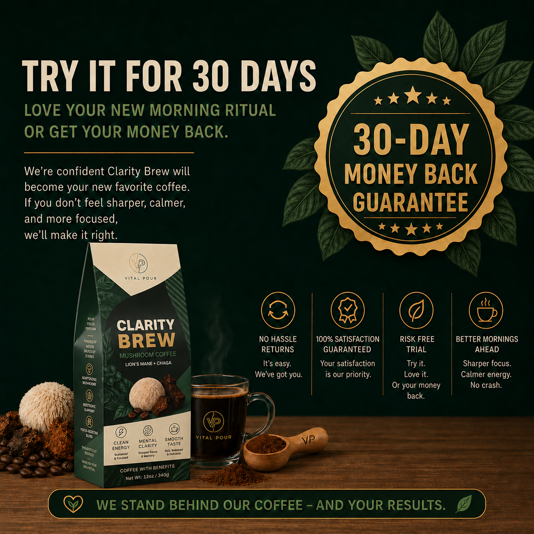 Clarity Brew mushroom coffee