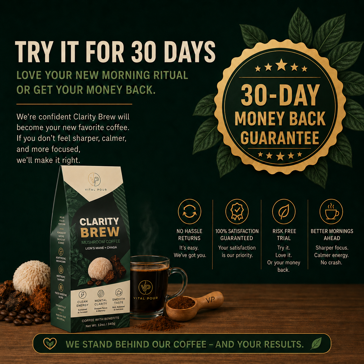 Clarity Brew mushroom coffee