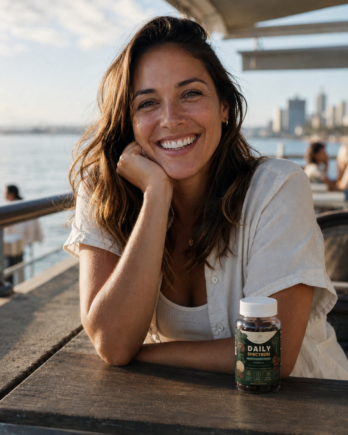 Priya S. with Daily Spectrum mushroom gummies